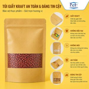 Túi Màng Ghép Kraft | Bao Bì Kraft Ghép Nhiều Lớp In Theo Yêu Cầu