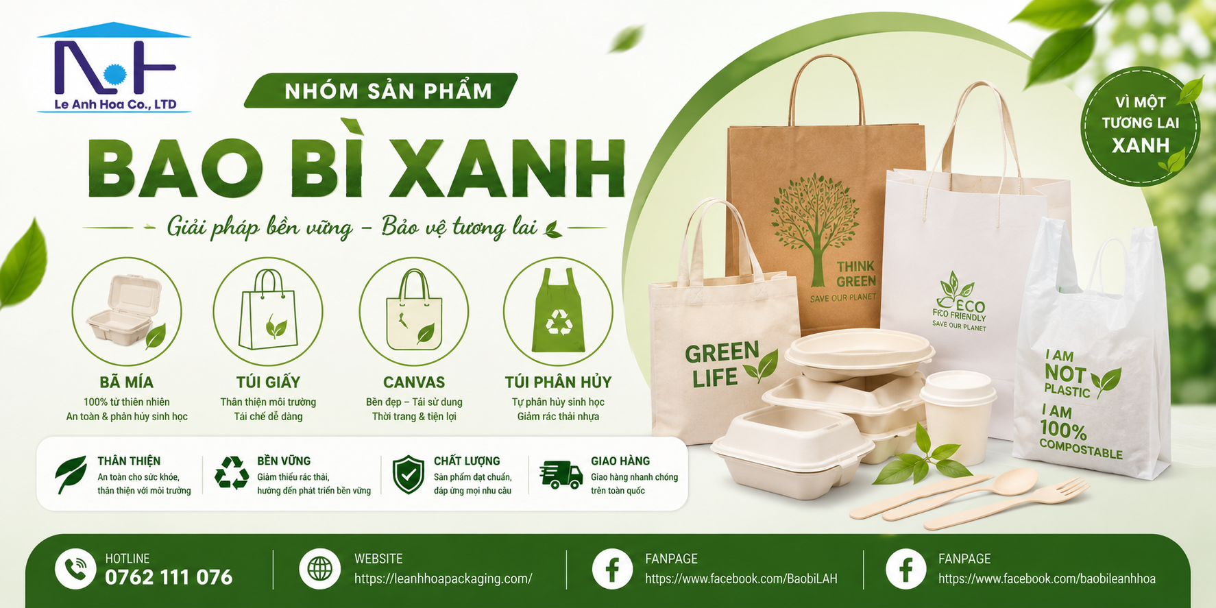 BAO BÌ XANH- BAO BÌ BẢO VỆ MÔI TRƯỜNG